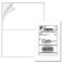 Coopaty Half Sheet Shipping Labels 85 x 55 Sticker Labels for Laser Ink Jet Printers 2 Per Page Self Adhesive Mailing Labels for Packages 100 Sheets 200 Labels