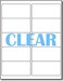 Desktop Publishing Crystal Clear Adhesive Labels for Laser Printers 4 x 2 10 per Page 100 Labels per Pack