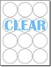 Desktop Publishing Crystal Clear Labels for Laser Printers 25 Round 12 per Sheet 10 Sheets 120 Circular Labels