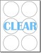 Desktop Publishing Crystal Clear Labels for Laser Printers 313 Round 6 per Sheet 10 Sheets 60 Circular Labels