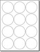 Desktop Publishing Supplies Circular Glossy Labels White Adhesive Stickers Printable with InkjetLaser Printers 25 Round 10 Sheets Per Pack