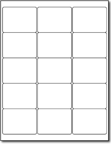 Desktop Publishing Floppy Disk 21116 x 2 Inch Labels 15 Labels per Sheet Blank White Matte Finish Printable Diskette Stickers for InkjetLaser Printers 25 Sheets 375 Labels