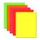 Desktop Publishing Fluorescent Labels 8 12 x 11 Bright Neon Color Stickers for High Visibility InkjetLaser 25 Labels