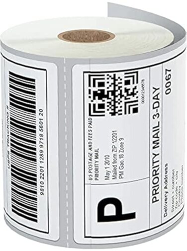 FreeX 600 SuperRoll Premium 4x6 Thermal Shipping Labels Works with Rollo Thermal Printer Not with Zebra Brother Munbyn Printers Works with Amazon FedEx UPS USPS CommercialGrade