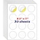 habgp HABGP 2 Round Sticker Labels Matte Circle Stickers for Inkjet Printer Printable Blank White Strong Adhesive Labels for Logo Business 30 Sheets 360 Labels