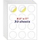 habgp HABGP 2 Round Sticker Labels Matte Circle Stickers for Inkjet Printer Printable Blank White Strong Adhesive Labels for Logo Business 30 Sheets 360 Labels