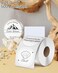 iEager 3 Inch Circle Thermal Sticker Labels SelfAdhesive Round Direct Thermal Label MultiPurpose Roll Thermal Stickers 500 Labels White