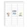 InpourPack 30 UP 3000 Stickers 100 Sheets 1 x 258 Shipping Return Address Labels for Laser Inkjet Printer White Blank Mailing Labels