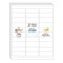InpourPack 30 UP 3000 Stickers 100 Sheets 1 x 258 Shipping Return Address Labels for Laser Inkjet Printer White Blank Mailing Labels