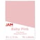 JAM Paper JAM PAPER Full Sheet Shipping Labels Printable Sticker Paper 8 12 x 11 Baby Pink Pastel 10 Full PagesPack