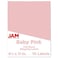 JAM Paper JAM PAPER Full Sheet Shipping Labels Printable Sticker Paper 8 12 x 11 Baby Pink Pastel 10 Full PagesPack