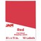 JAM Paper JAM PAPER Full Sheet Shipping Labels Printable Sticker Paper 8 12 x 11 Red 10 Full PagesPack
