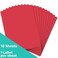 JAM Paper JAM PAPER Full Sheet Shipping Labels Printable Sticker Paper 8 12 x 11 Red 10 Full PagesPack