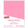 JAM Paper JAM PAPER Full Sheet Shipping Labels Printable Sticker Paper 8 12 x 11 Ultra Pink 10 Full PagesPack