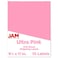 JAM Paper JAM PAPER Full Sheet Shipping Labels Printable Sticker Paper 8 12 x 11 Ultra Pink 10 Full PagesPack
