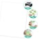 L LIKED 85x11 Printable White Sticker Paper Full Sheet Label Matte for Laser Inkjet Printing 100 Sheets