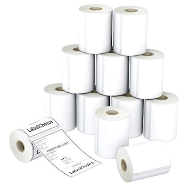LabelChoice 2640 Labels Compatible Dymo 1744907 Shipping LabelsNot for Dymo 550 5XL12 Rolls 4x6 Adhesive Direct Thermal Postage Labels Replacement Used with Dymo Labelwriter 400 450 Twin Turbo4XL