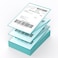 LabelMore 250 Labels Fanfold 4 x 6 Thermal Labels Shipping Labels with Perforated Lines for Thermal Printer Permanent Adhesive Commercial Grade