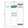 LKXSPLABE 1 x 258 Mailing Address Labels 900 Stickers Matte White Compatible with LaserInkjet Printer Permanent Adhesive Address Name Tags