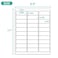 MFLABEL 1 x 258 Address Labels for Laser Inkjet Printers 1500 White Shipping Stickers50Sheets30Sheet48 Free Fragile Stickers Easy to PeelMailing Labels for Packages Shipping