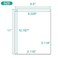 MFLABEL 100Pack Full Sheet Labels 85 x 11 Matte White LaserInkjet Printer Shipping Labels wStrong Permanent Adhesive 12 Free Fragile Stickers
