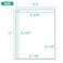 MFLABEL 100Pack Full Sheet Labels 85 x 11 Matte White LaserInkjet Printer Shipping Labels wStrong Permanent Adhesive 12 Free Fragile Stickers