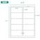 MFLABEL 2x4 Shipping Labels 25 Sheets 250 Labels for Laser Inkjet Printers 10UP FBA Address Stickers Matte White SelfAdhesive Mailing Labels for Packages Boxes envelopes