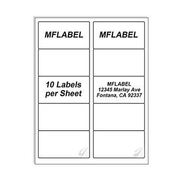 MFLABEL 2x4 Shipping Labels 25 Sheets 250 Labels for Laser Inkjet Printers 10UP FBA Address Stickers Matte White SelfAdhesive Mailing Labels for Packages Boxes envelopes