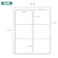 MFLABEL 313 x 4 FBA Shipping Labels 6UP on 85x11 Sheet 50 Sheets 300 Labels Easy to Peel PopOut Design for Laser Inkjet Printers Address Labels for Amazon FBA UPS FedEx