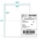 MFLABEL Half Sheet Shipping Labels 85 x 55 Adhesive Packaging Labels for Laser Inkjet Printers 100 SelfAdhesive Stickers 25 Sheets for Boxes Mail FBA DIY Projects