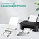 MFLABEL Half Sheet Shipping Labels 2UP 300 Labels 85x55 Round Corner LaserInkjet Labels for FedEx UPS Amazon FBA Strong Adhesion Corrugated Box Labels