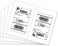 MFLABEL Half Sheet Shipping Labels 2UP 300 Labels 85x55 Round Corner LaserInkjet Labels for FedEx UPS Amazon FBA Strong Adhesion Corrugated Box Labels