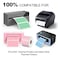 Misofuki 225 x 125 Green Direct Thermal Barcode Labels 1000 Pcs for Zebra ZD410 ZD411 LP2824 214x114 1 Roll Waterproof Strong Adhesive Perforated Return Address Labels Used with Rollo MUNBYN