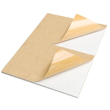 NATURALABEL Half Sheet Kraft Shipping Labels for Laser Inkjet Printers 2 per Page SelfAdhesive Mailing Labels Matte 60 Count 85 x 55