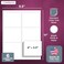 NextDayLabels 4 x 313 Rectangular Sticker Labels for Printer White LaserInkjet Printer Labels Return Address Labels Shipping Label Stickers 25 Sheets 6 Per Sheet 150 Labels