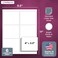 NextDayLabels 4 x 313 Rectangular Sticker Labels for Printer White LaserInkjet Printer Labels Return Address Labels Shipping Label Stickers 25 Sheets 6 Per Sheet 150 Labels