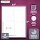 NextDayLabels 4 x 5 Rectangular Sticker Labels for Printer White LaserInkjet Printer Labels Return Address Labels Shipping Label Stickers 50 Sheets 4 Per Sheet 200 Labels
