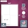 NextDayLabels 4 x 5 Rectangular Sticker Labels for Printer White LaserInkjet Printer Labels Return Address Labels Shipping Label Stickers 50 Sheets 4 Per Sheet 200 Labels