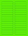 NextDayLabels 812 x 11 Neon Color High Light Fluorescent Labels for Laser Inkjet Printer Green Fluorescent 23 x 3716 30 Per Page 750 Labels