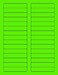 NextDayLabels 812 x 11 Neon Color High Light Fluorescent Labels for Laser Inkjet Printer Green Fluorescent 23 x 3716 30 Per Page 750 Labels