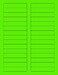 NextDayLabels 812 x 11 Neon Color High Light Fluorescent Labels for Laser Inkjet Printer Green Fluorescent 23 x 3716 30 Per Page 750 Labels