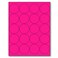 NextDayLabels 812 x 11 Neon Color High Light Fluorescent Labels for Laser Inkjet Printer Pink Fluorescent 2 Round 20 Per Page 500 Labels