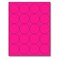 NextDayLabels 812 x 11 Neon Color High Light Fluorescent Labels for Laser Inkjet Printer Pink Fluorescent 2 Round 20 Per Page 500 Labels