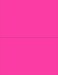 NextDayLabels 812 x 11 Neon Color High Light Fluorescent Labels for Laser Inkjet Printer Pink Fluorescent 812 x 512 2 Per Page 50 Labels