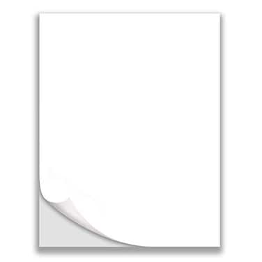 NextDayLabels 85 x 11 Full Sheet Labels Blank White Matte Permanent Adhesive Sticker Labels for LaserInk Jet Printer 100 Sheets