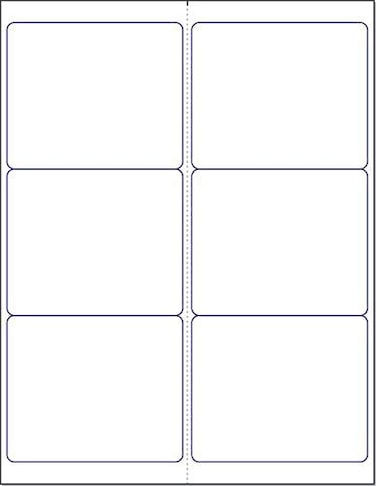 NextDayLabels LaserInk Jet White Labels 4 x 313 6 Per Page 3000 Labels