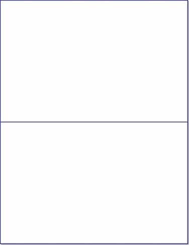 NextDayLabels LaserInk Jet White Labels 812 x 512 2 Per Page 100 Labels