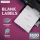 NextDayLabels 283x1 Inch Rectangle Stickers White Blank Labels for Laser Inkjet Printer 33 Per Sheet SelfAdhesive Address Mailing Barcode Made in USA 3300 Labels