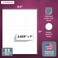NextDayLabels 283x1 Inch Rectangle Stickers White Blank Labels for Laser Inkjet Printer 33 Per Sheet SelfAdhesive Address Mailing Barcode Made in USA 825 Labels