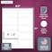NextDayLabels 4x2 Inch Rectangle Stickers White Blank Labels for Laser Inkjet Printer 10 Per Sheet SelfAdhesive Product Barcode Inventory Made in USA 250 Labels